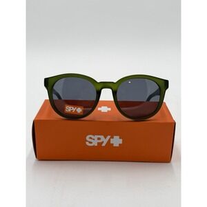 SPY Hi-Fi Matte Translucent Olive w/Gray Lens Round Sunglasses Authentic New